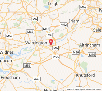 Map of Thelwall, EnglandEngland