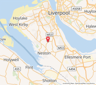 Map of Thornton Hough, EnglandEngland