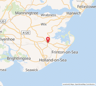 Map of Thorpe le Soken, EnglandEngland