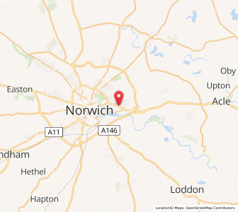 Map of Thorpe Saint Andrew, EnglandEngland