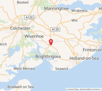 Map of Thorrington, EnglandEngland