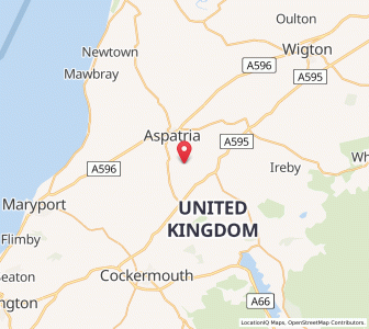 Map of Threapland, EnglandEngland