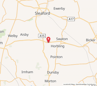 Map of Threekingham, EnglandEngland