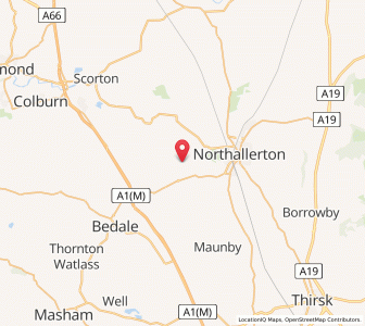 Map of Thrintoft, EnglandEngland