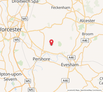 Map of Throckmorton, EnglandEngland