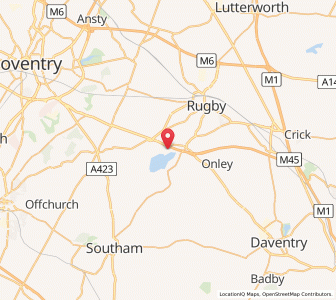 Map of Thurlaston, EnglandEngland