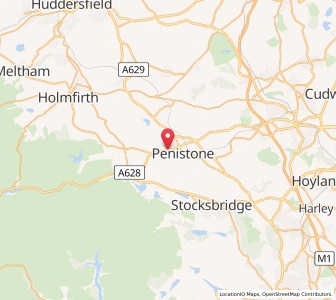 Map of Thurlstone, EnglandEngland