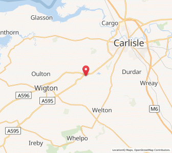 Map of Thursby, EnglandEngland