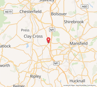 Map of Tibshelf, EnglandEngland