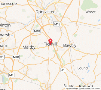 Map of Tickhill, EnglandEngland