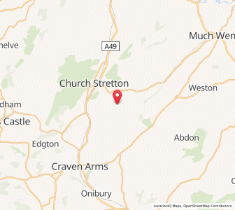 Map of Ticklerton, EnglandEngland