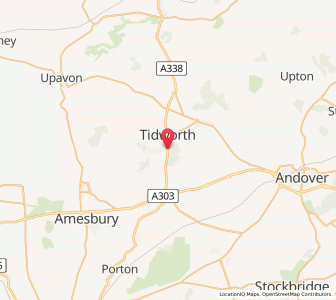Map of Tidworth, EnglandEngland