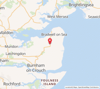 Map of Tillingham, EnglandEngland