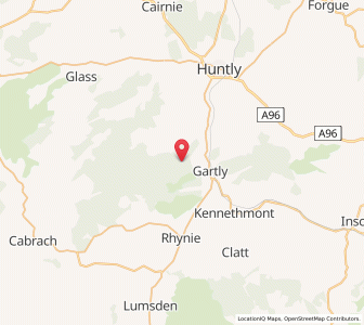 Map of Tillyminnate, ScotlandScotland