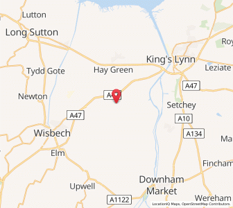 Map of Tilney Saint Lawrence, EnglandEngland