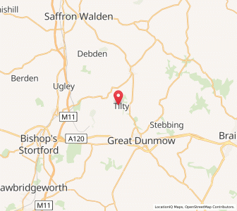 Map of Tilty, EnglandEngland