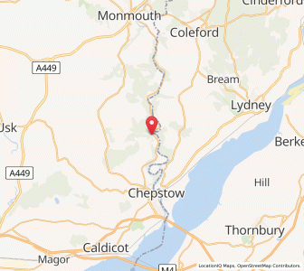 Map of Tintern, WalesWales