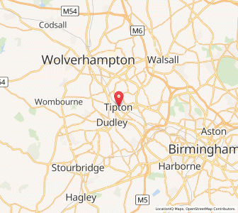 Map of Tipton, EnglandEngland