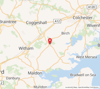 Map of Tiptree, EnglandEngland