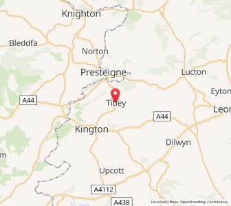 Map of Titley, EnglandEngland