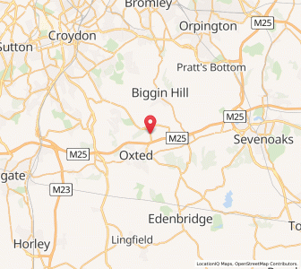 Map of Titsey, EnglandEngland