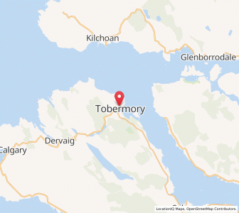 Map of Tobermory, ScotlandScotland