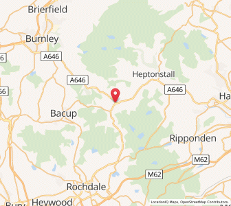 Map of Todmorden, EnglandEngland