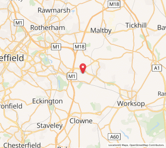 Map of Todwick, EnglandEngland