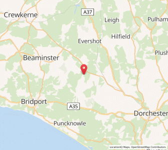 Map of Toller Porcorum, EnglandEngland