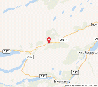 Map of Tomcrasky, ScotlandScotland