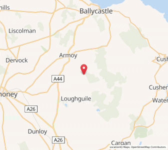Map of Toor, Northern IrelandNorthern Ireland