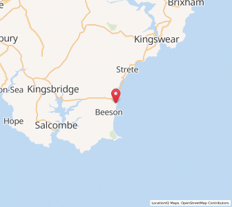 Map of Torcross, EnglandEngland