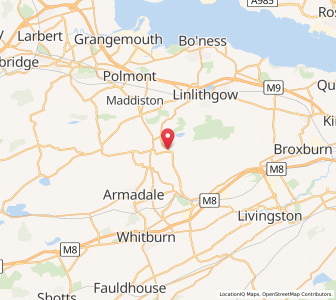 Map of Torphichen, ScotlandScotland