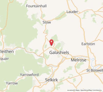 Map of Torwoodlee, ScotlandScotland