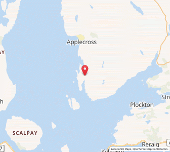 Map of Toscaig, ScotlandScotland