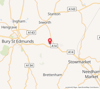 Map of Tostock, EnglandEngland