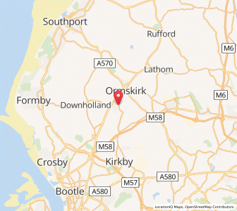 Map of Town Green, EnglandEngland