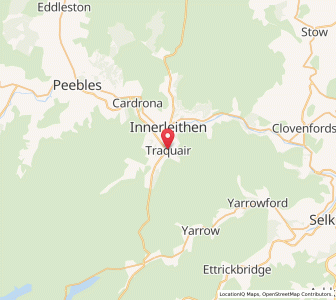 Map of Traquair, ScotlandScotland