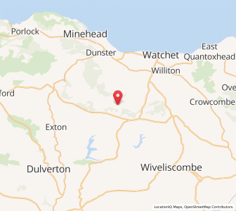 Map of Treborough, EnglandEngland