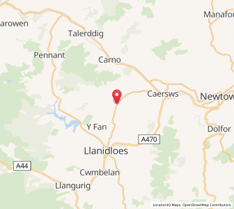 Map of Trefeglwys, WalesWales