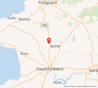 Map of Treffgarne, WalesWales