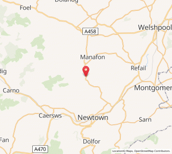 Map of Tregynon, WalesWales