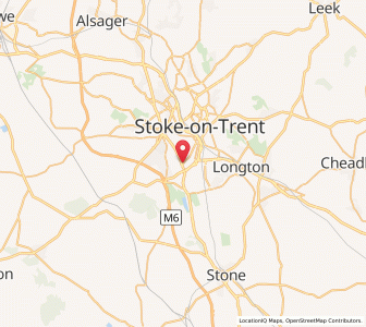 Map of Trent Vale, EnglandEngland
