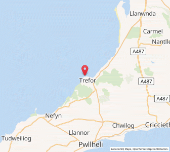 Map of Trevor, WalesWales