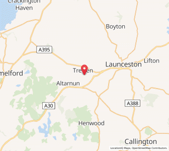 Map of Trewen, EnglandEngland