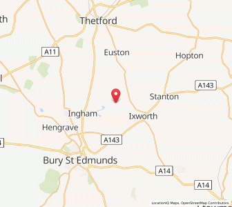 Map of Troston, EnglandEngland