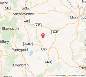Map of Trostrey, WalesWales