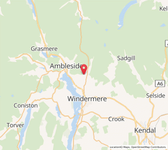 Map of Troutbeck, EnglandEngland