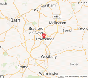 Map of Trowbridge, EnglandEngland