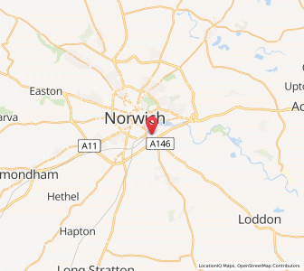 Map of Trowse Newton, EnglandEngland